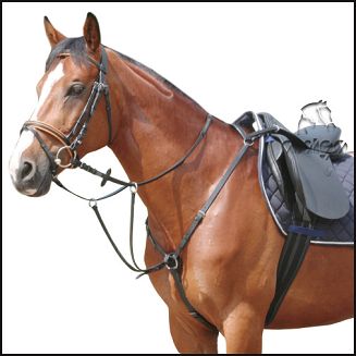 Napierśnik V z wytokiem DAW-MAG skórzany / 13010 Kolor brązowy.