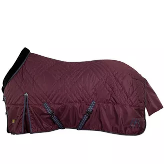 Derka stajenna BR 750D, ocieplenie 180g , Jesień - Zima 2021 - kolor bordowy - mauve wine