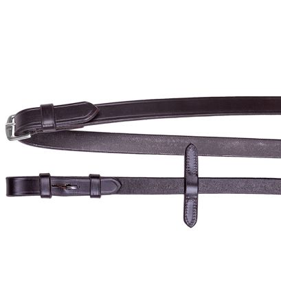Wodze skórzane WALDHAUSEN 16mm brązowe / 9586