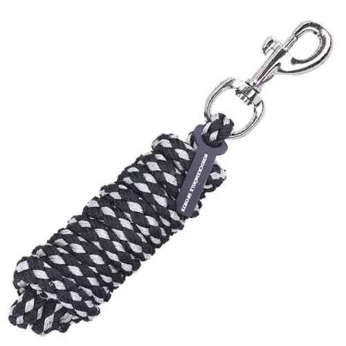 Lead Rope SCHOCKEMÖHLE Catch Style with swivel snap hook,  Dark Grey/Lurex  / 1320-00023