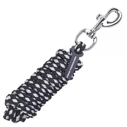 Lead Rope SCHOCKEMÖHLE Catch Style with swivel snap hook,  Dark Grey/Lurex  / 1320-00023