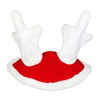 Nauszniki świąteczne z rogami renifera