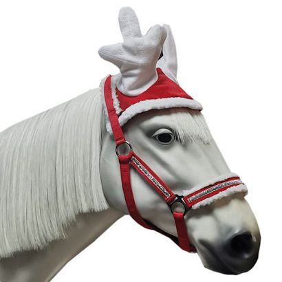 Christmas ear cap in reindeer’s antlers shape