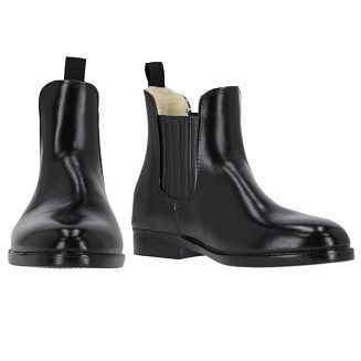 Synthetic pull-on jodhpur boots, lined, QHP Junior black / 7092 - 2