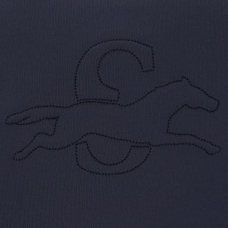 Na plecach duży, ale dyskretny haft z logo SCHOCKEMÖHLE