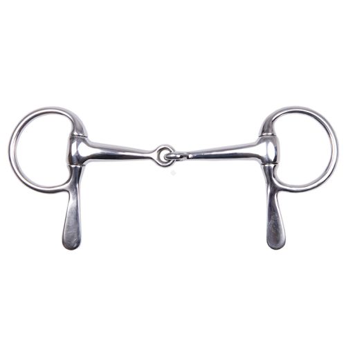 STALLION-L Wędzidło z półwąsami puste, stal nierdzewna / 15238 