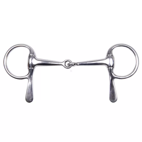 STALLION-L Wędzidło z półwąsami puste, stal nierdzewna / 15238 