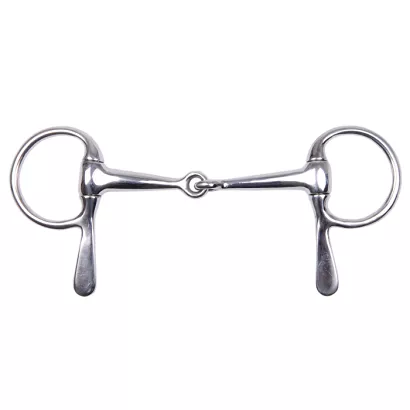 0 Wędzidło z półwąsami puste STALLION-L  stal nierdzewna / 15238