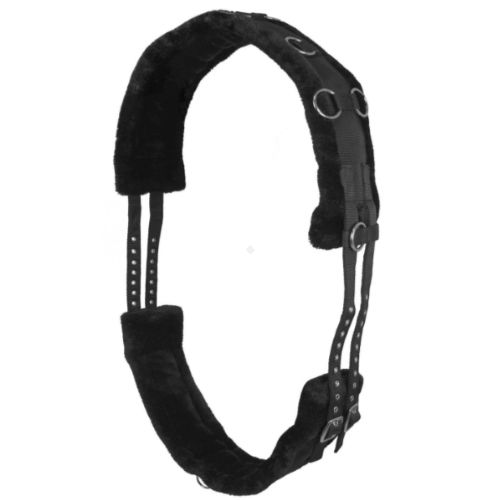 11 metalowych półkółek umożliwia zastosowanie wielu kombinacji przy dopinaniu pomocy w czasie pracy z koniem.