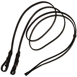 Wodze munsztukowe DAW-MAG skórzane z klinem / 17091 - czarne