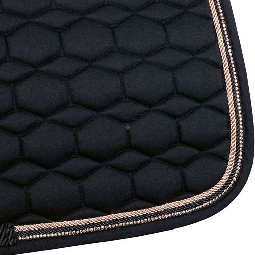 Saddle cloth PVS PONY HKM Rosegold Glamour Black / 12956