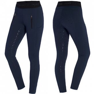 Bryczesy - legginsy ocieplane damskie SCHOCKEMÖHLE Sporty Winter / 2171-00053 - kolor granat - blue nights.