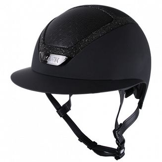 Kask jeździecki KASK STAR LADY czarny z ramką SWAROVSKI / HHE00013.210