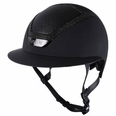 Riding helmet KASK STAR LADY black with swarovski frame / / HHE00013.210