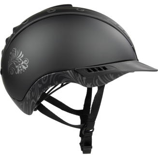 Riding Helmet CASCO Mistrall-2 floral, Black VG01.040 2014-12 / 06.4061 - 2
