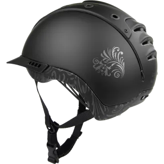 Riding Helmet CASCO Mistrall-2 floral, Black VG01.040 2014-12 / 06.4061 - 5