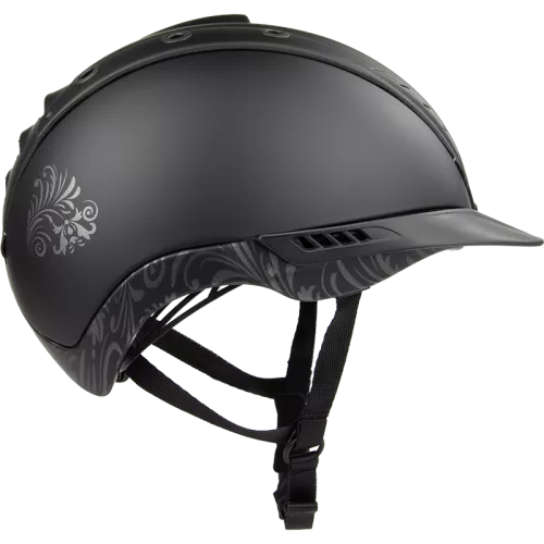 Kask jeździecki CASCO Mistrall-2 floral, Black VG01.040 2014-12 / 06.4061
