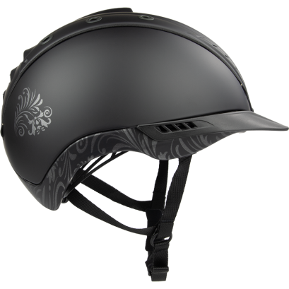 Kask jeździecki CASCO Mistrall-2 floral, Black VG01.040 2014-12 / 06.4061