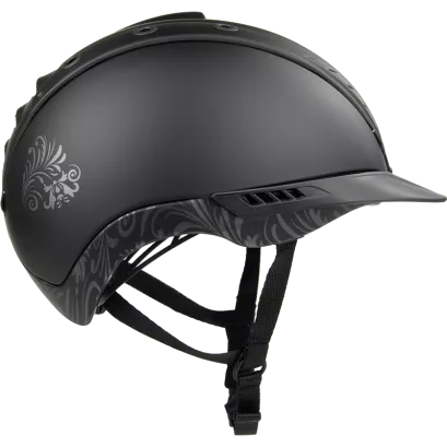Riding Helmet CASCO Mistrall-2 floral, Black VG01.040 2014-12 / 06.4061