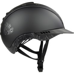 Kask jeździecki CASCO Mistrall-2 floral, Black VG01.040 2014-12 / 06.4061