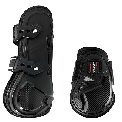 Ochraniacze sportowe Horsenjoy MemoTech, czarne / 39290