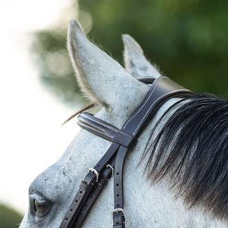 Anatomiczny pasek potyliczny, zaprojektowany z myślą o komforcie konia.