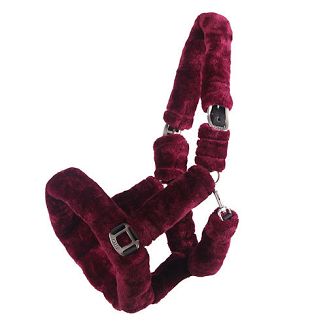 Kantar z futrem sztucznym QHP ALASKA / 1097 burgundy/black