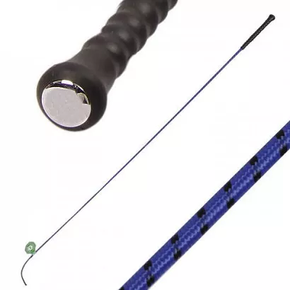 Dressage whip FLECK with Rubber Handle, Royal Blue/ 03700