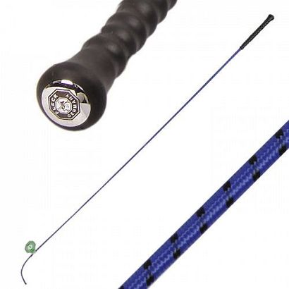 Dressage whip FLECK with Rubber Handle, Royal Blue/ 03700