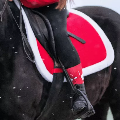 Czaprak wszechstronny PVS Y Świąteczny PONY czerwony / 2535