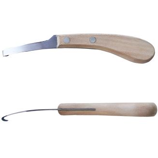 Hoof knife double-sided NC narrow, wooden handle - 2