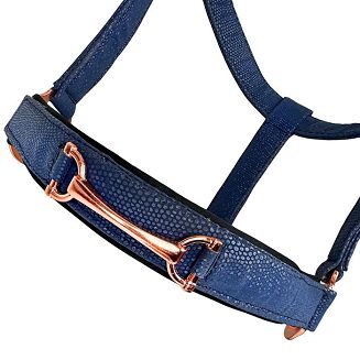 0 Kantar taśmowy Y Heidi z wędzidełkiem Navy-Rose Gold /  18830 - 2