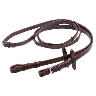 Leather reins DAW-MAG with stoppers / 17010 - 2