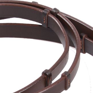 Leather reins DAW-MAG with stoppers / 17010 - 4