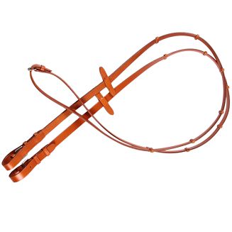 DAW-MAG Wodze skórzane ze stoperami / 17010 naturalny kolor skóry