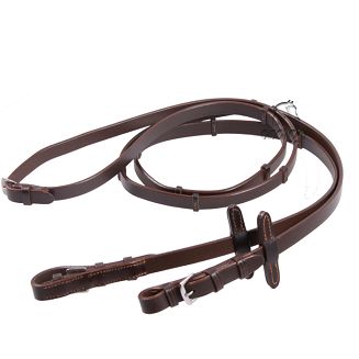 DAW-MAG Wodze skórzane ze stoperami / 17010 - kolor brązowy