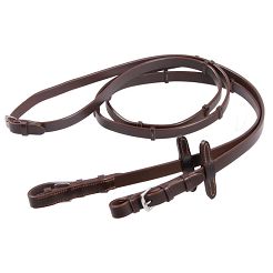 Leather reins DAW-MAG with stoppers / 17010