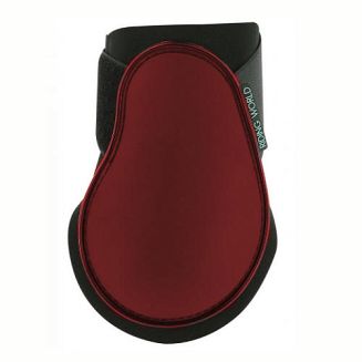 RIDING WORLD Ochraniacze zapinane na rzep - tył - czarwone