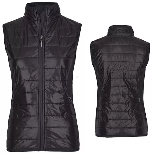 Kamizelka jeździecka, damska ESKADRON Quilt Reflexx / 832287160 Kolor grafitowy - deep grey.