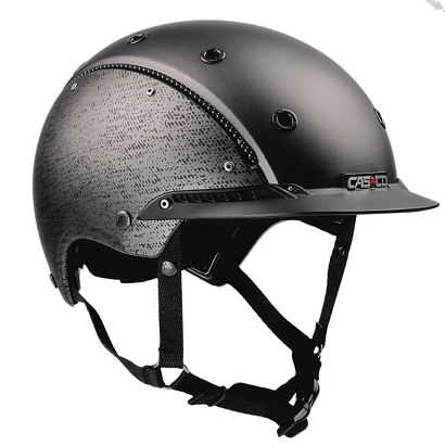 Kask jeździecki CASCO Champ-3 Brush,  Black Atest  VG1 01.040 2014-12 / 06.632