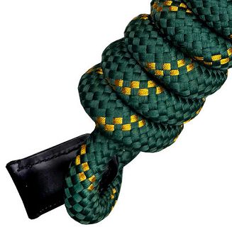 Uwiąz HORSENJOY Velvet z karabińczykiem obrotowym Green / 190502 - 2