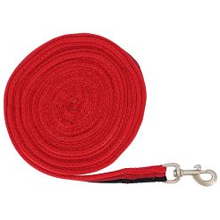 Soft Webbing Lunge Line QHP 8 m Sunset Red / 1213