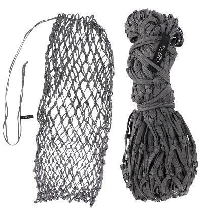 Hay net QHP 5 cm mesh, 4–6 kg capacity, Grey Reflective / 5584