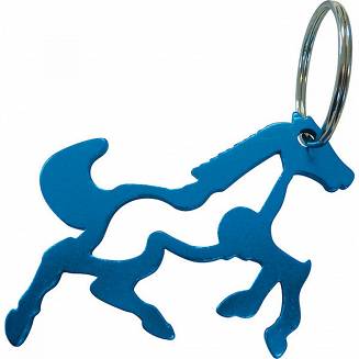 EQUI-THEME Brelok - otwieracz - koń w galopie / 902096 - koń niebieski