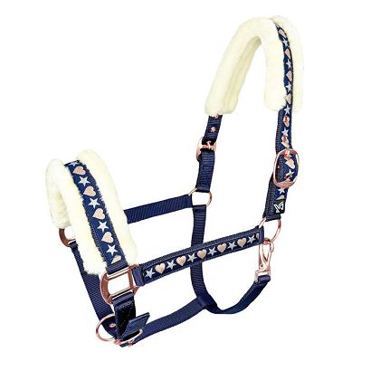 Kantar podszyty futrem Y Cyntia - Navy / 18920