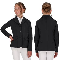 Junior Riding Competition Jacket QHP Jipp, Black / 8928