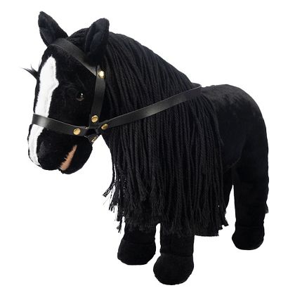 Maskotka pluszowa konik HKM Cuddle Horse Black/ 15485