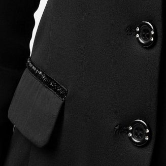 Rajtrok - frak jeździecki damski HORZE Ada, czarny / 4S7KK - 6