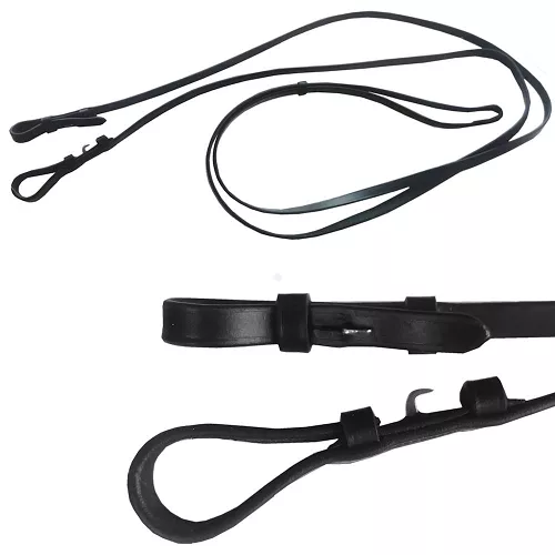 Leather Curb Reins DAW-MAG with Insert  / 17091