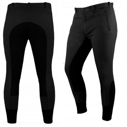 Bryczesy męskie STALLION Dorian  bawełniane z pełnym lejem  / 010902